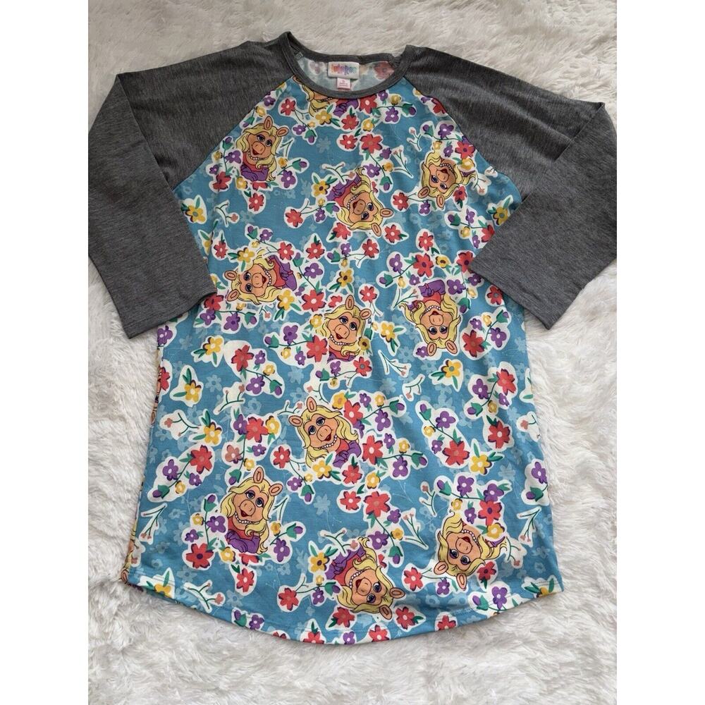 Lulalaroe women's sz. S "Miss Piggy" design 3/4 slv top. New w/out tags. Cute